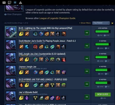 LoL Jax Arena Build 14.7 .